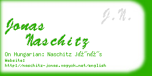 jonas naschitz business card